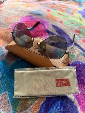 Ray-Ban Women's Brown Gradient Aviator Sunglasses